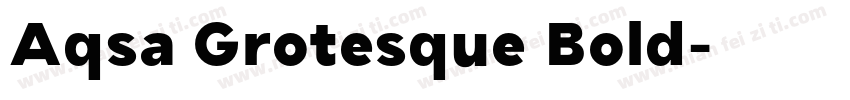 Aqsa Grotesque Bold字体转换